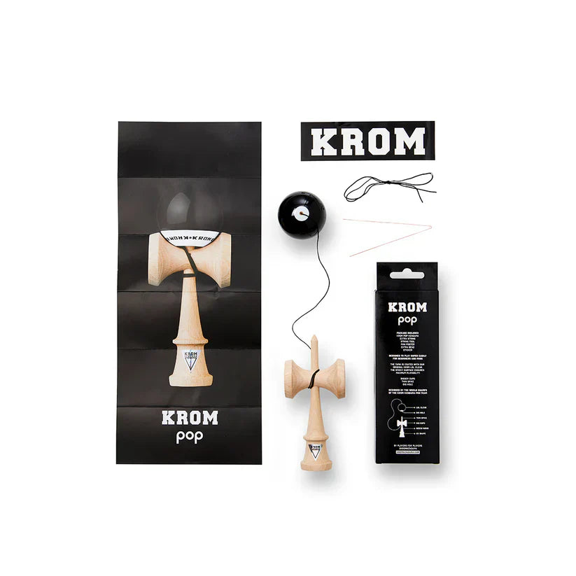 KROM Kendama | POP LOL BLACK |