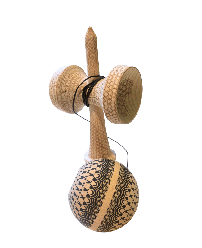 Sweets Kendama | Matt Sweets Jorgenson B&W | Broken Shape